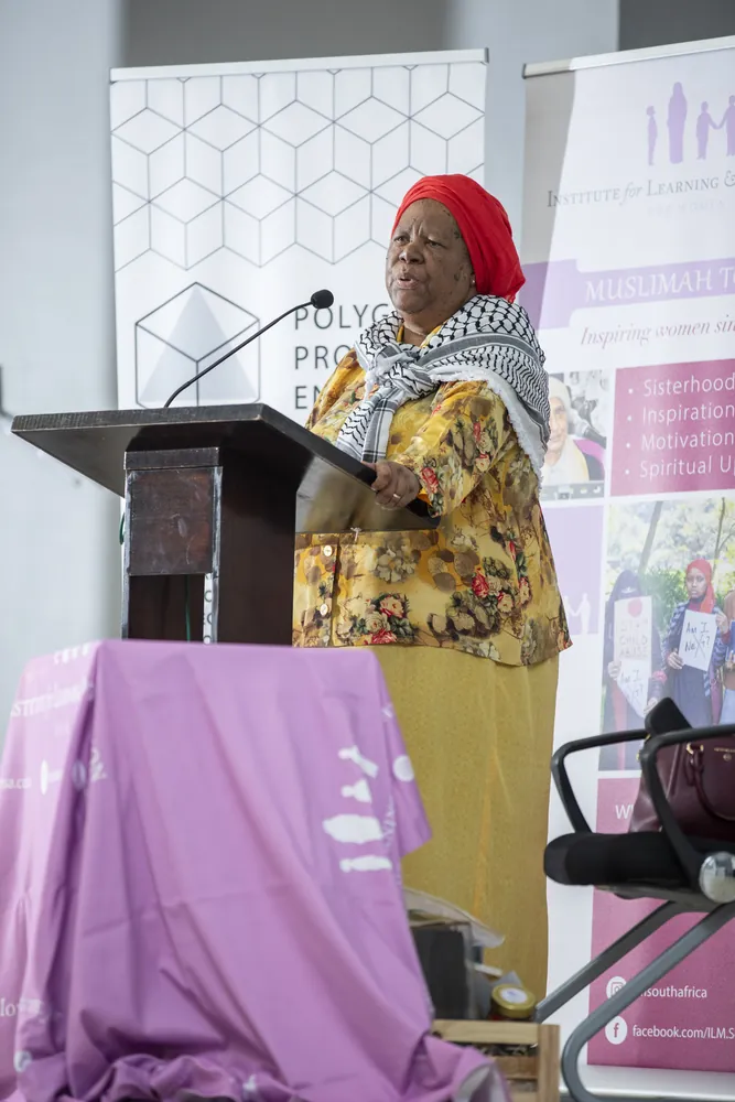 Naledi Pandor addresses the Muslimah Today conference